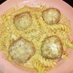 Meatball Stroganoff with Rotini Pasta
