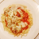 Chicken Parmigiana with Linguine